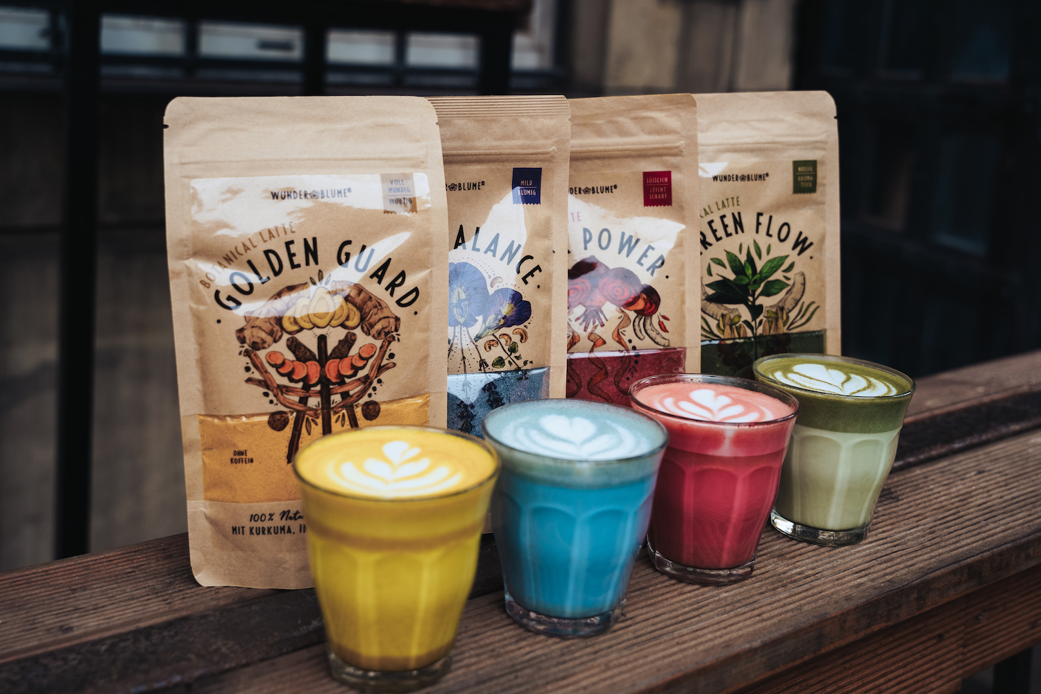 Wunderblume-Botanical Latte-4Pack-Probierset-